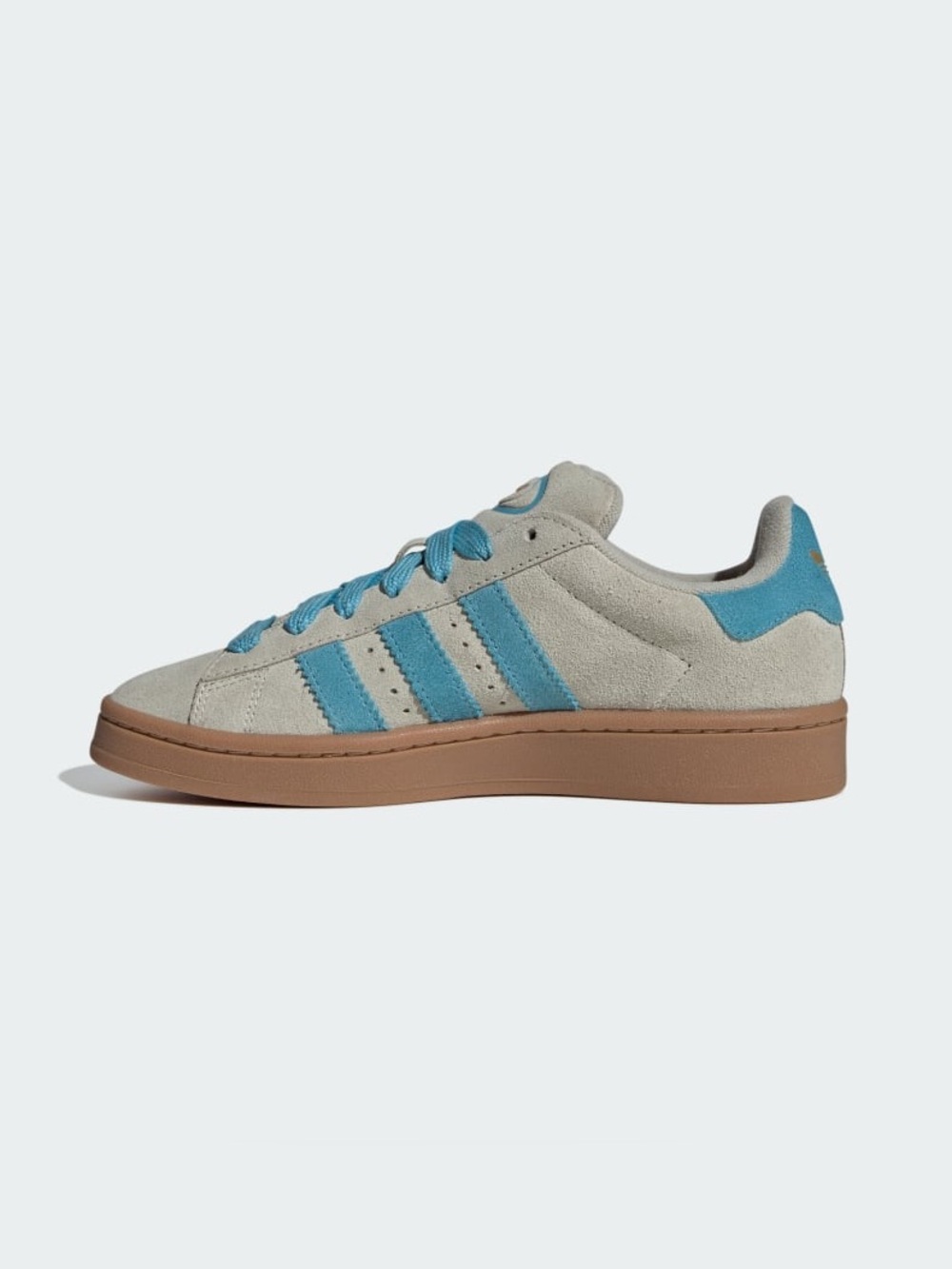 ❥𝐚𝐝𝐢𝐝𝐚𝐬: Campus 00s Low-Top Sneaker - Putty Grey / Preloved Blue / Gold Metallic